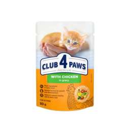 Pouch Club 4 Paws pisicute gaina in sos 85 g ( PID-5JHSBSPXCZ4 ) [photo_00]