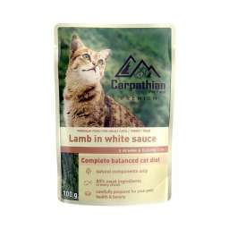 Pouch Carpathian pisici cu miel in sos alb 0.1 kg ( PID-5JHSBSE1YA8 ) [photo_00]