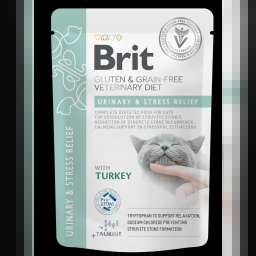 Brit Pouch Veterinary urinary and stress relief cat turkey 85 g  ( PID-5JHRA3MRFE0 ) [photo_00]
